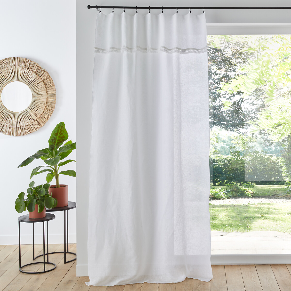 Pampa Sheer Linen Curtain Panel