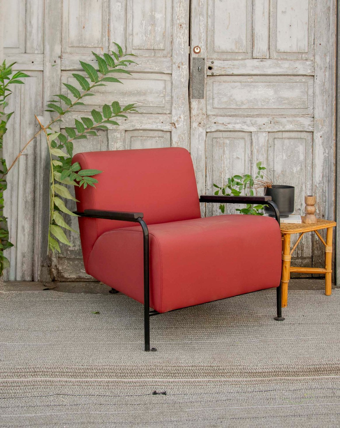Fauteuil Viccarbe Colubi bordeaux Jakob N°1320 - Bon état, DEBONGOUT