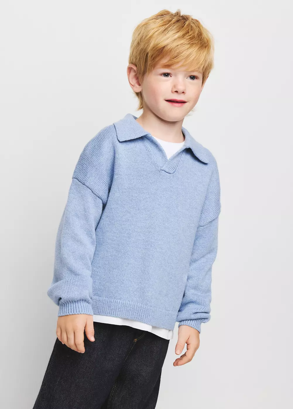 Pull-over col polo, MANGO BABY