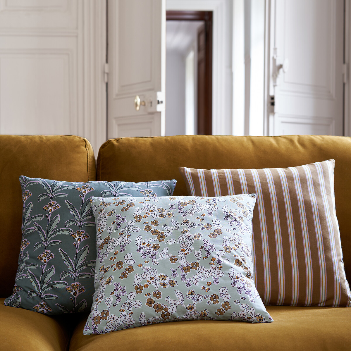 Housses Coussin Pâques Lin | Motif Lapin - 40x40cm - Lot De 2