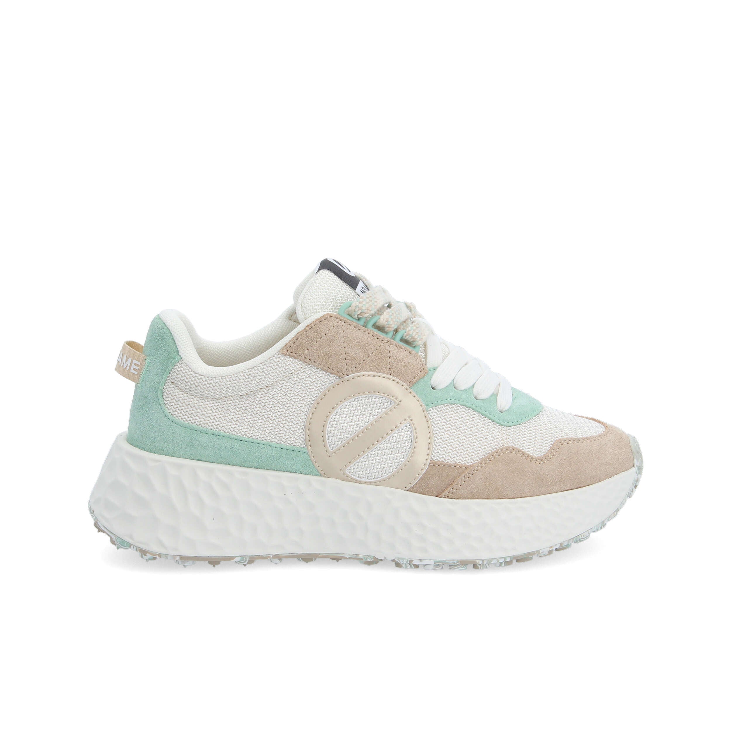CARTER JOGGER -  BLANC CASSE/MARRON/VERT, NO NAME
