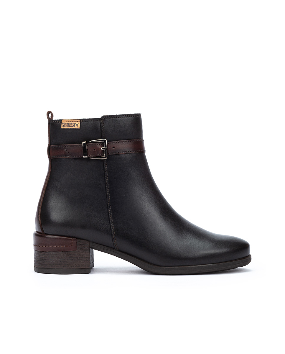 Bottines à talon cuir Malaga, PIKOLINOS