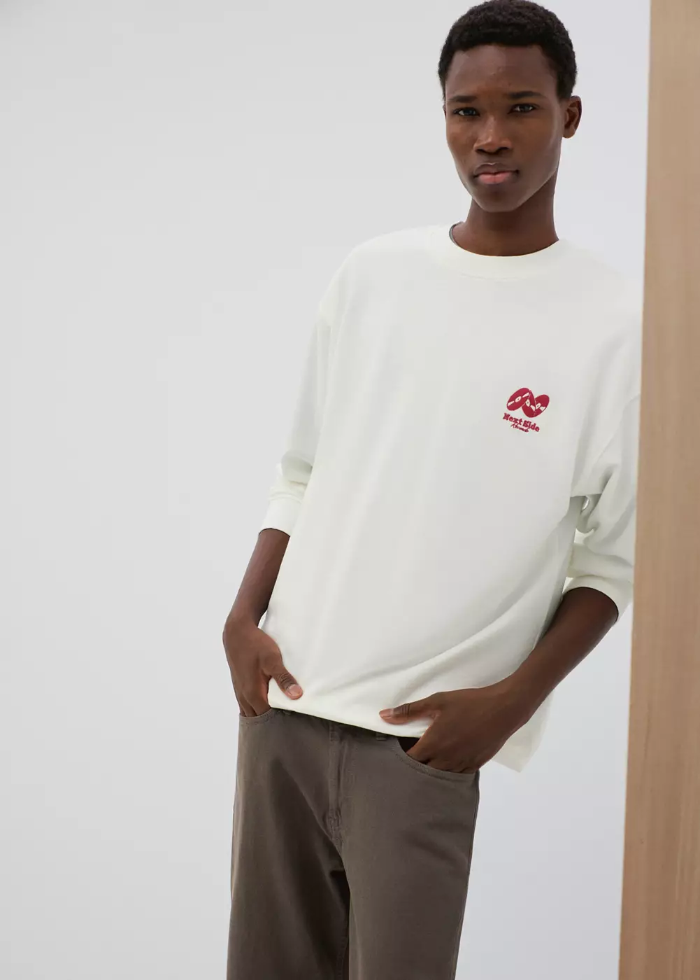 Sweat-shirt coton détails brodés, MANGO TEEN