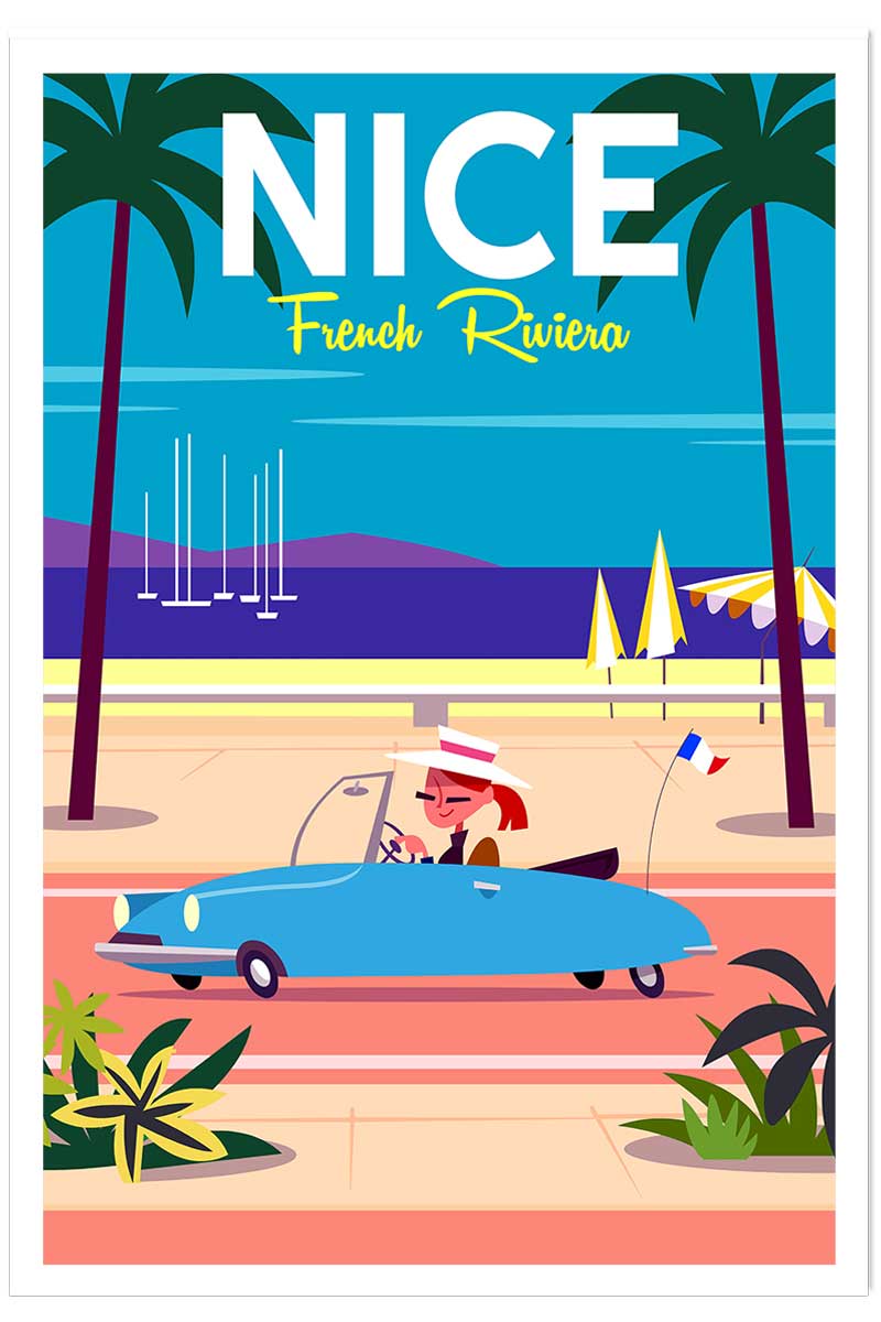 Poster nice promenade des anglais, HEXOA