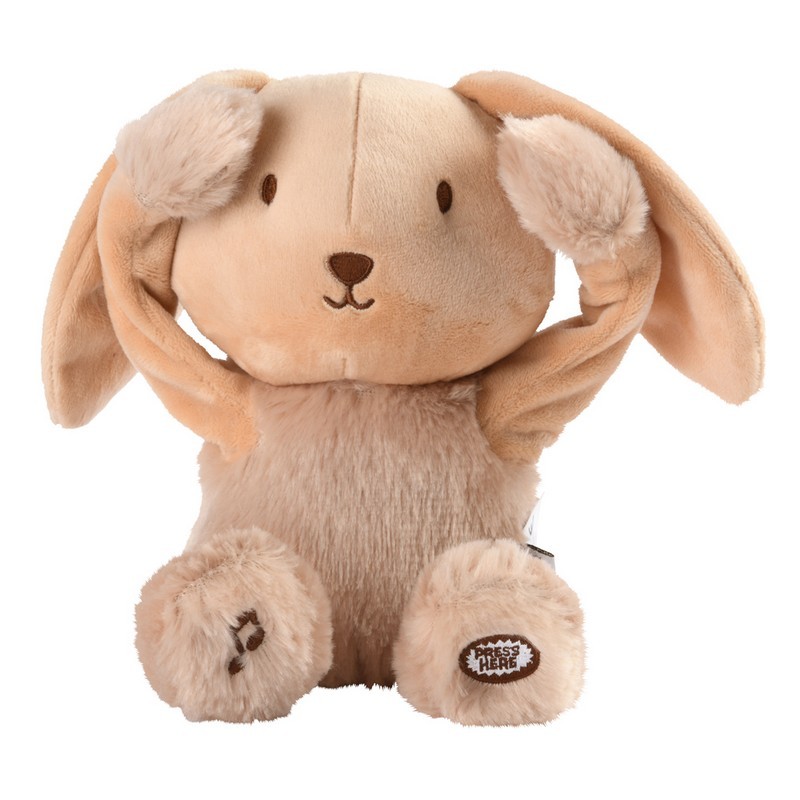 Peluche Coucou et Comptine Valentin Le lapin, PIOUPIOU ET MERVEILLES