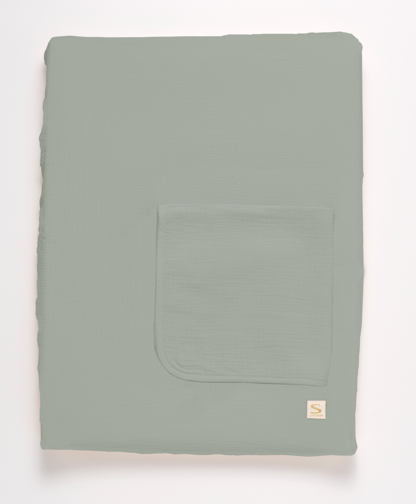 Matelas à langer avec sa housse en double gaze de coton et sa serviette, SAUTHON