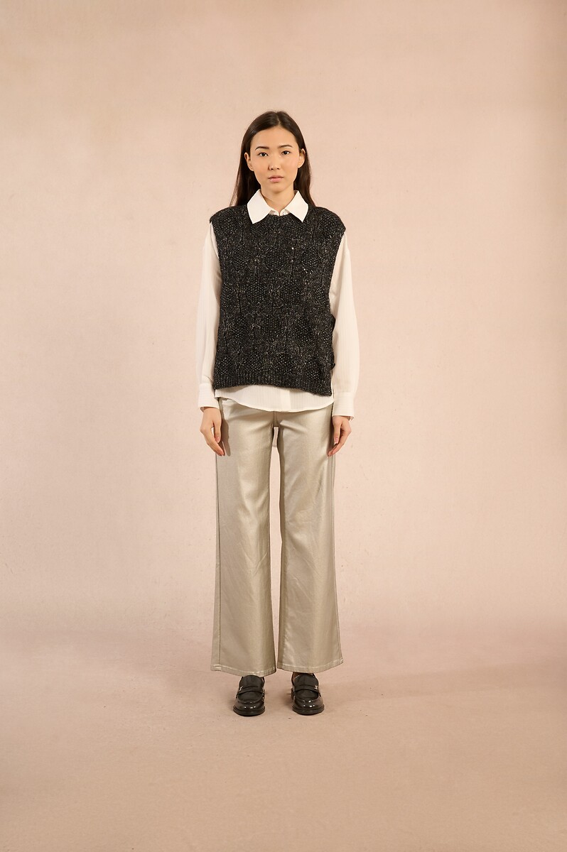 Sleeveless Jumper with Side Ties, MOLLY BRACKEN