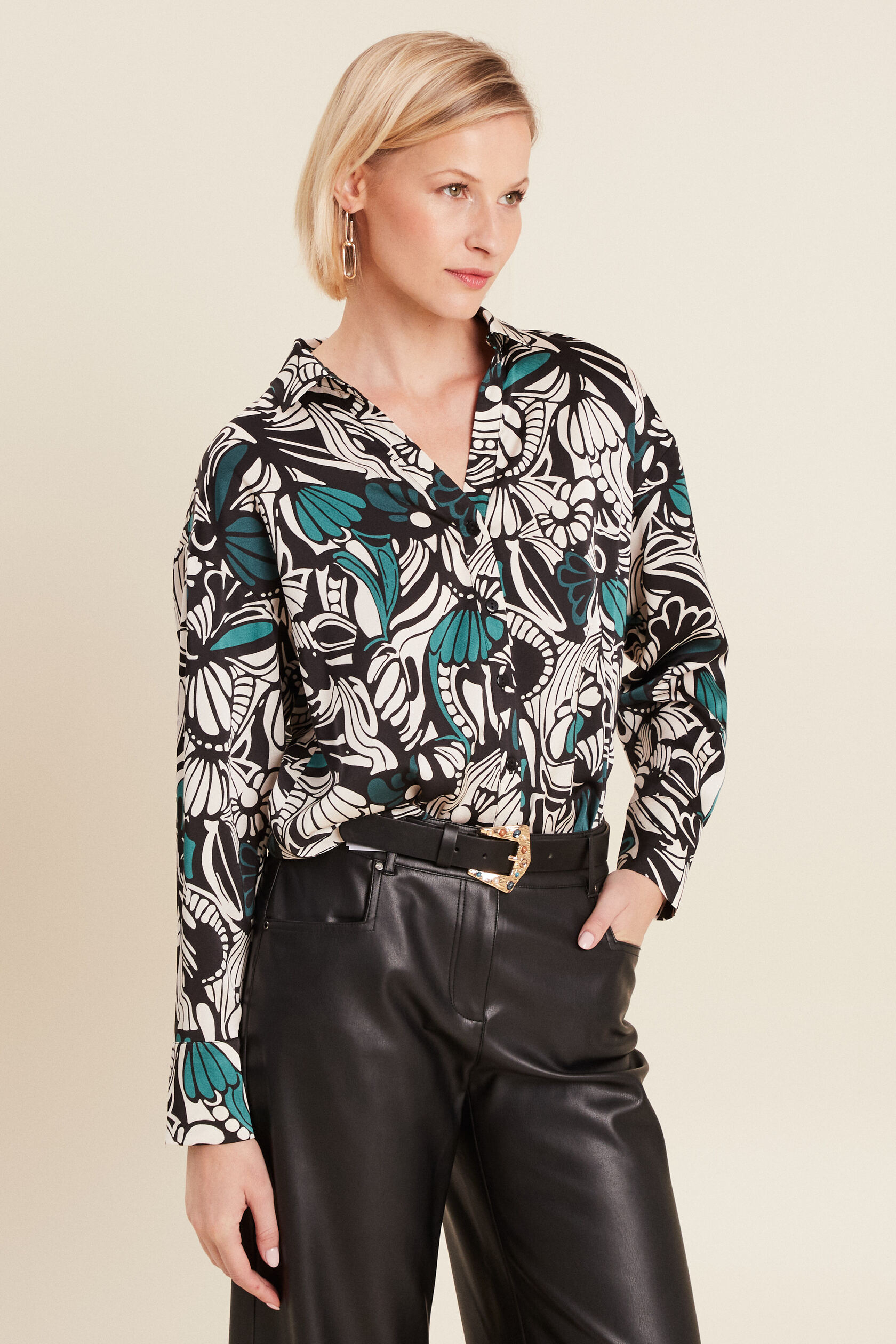 Chemise manches longues satin, BREAL
