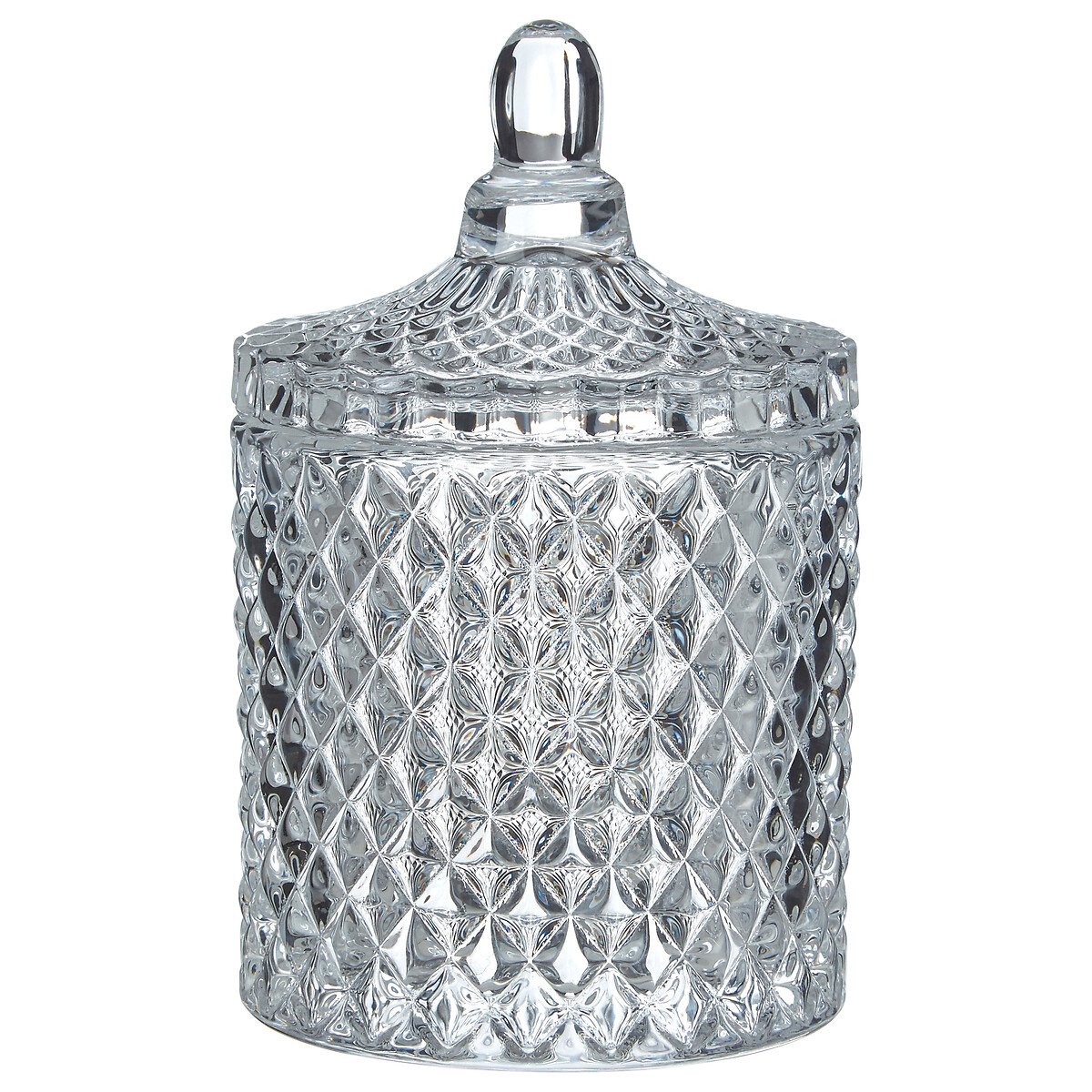 Diamond Glass Storage Jar , SO'HOME