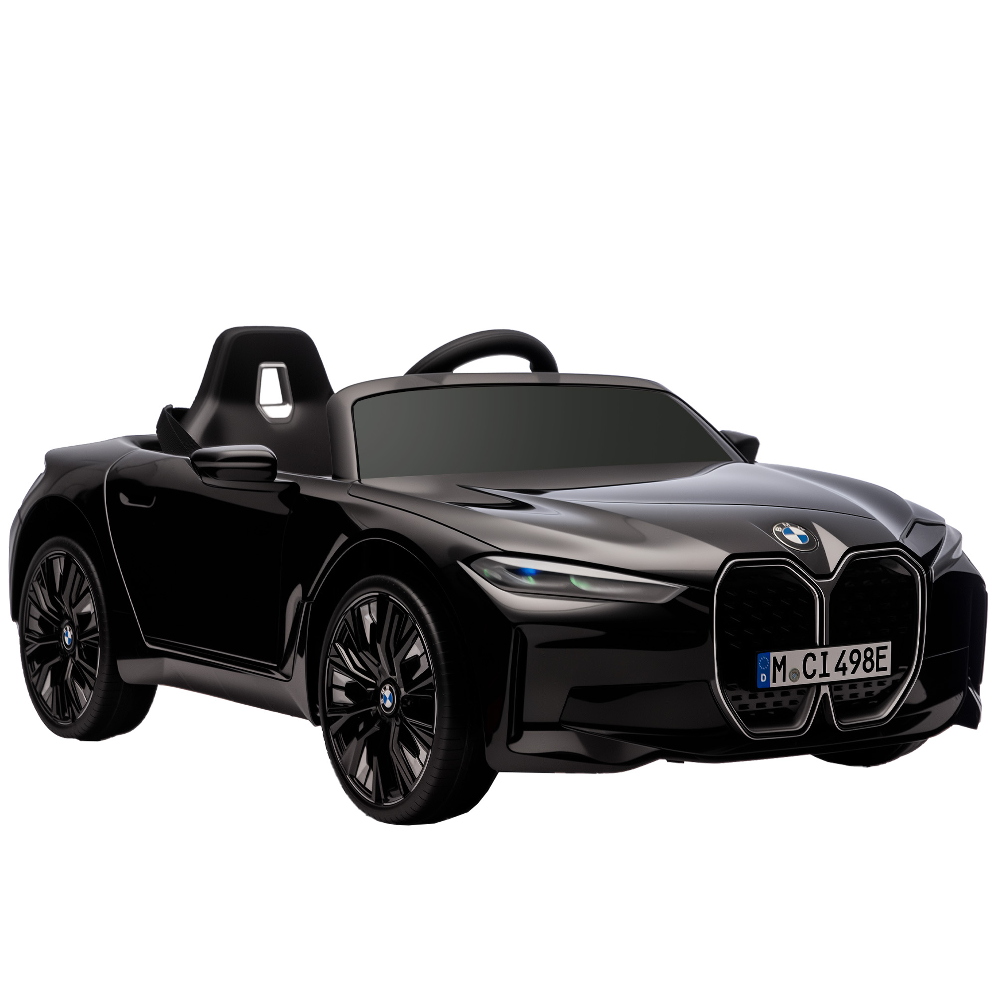 Voiture électrique à conducteur assis PP Noir, HOMCOM