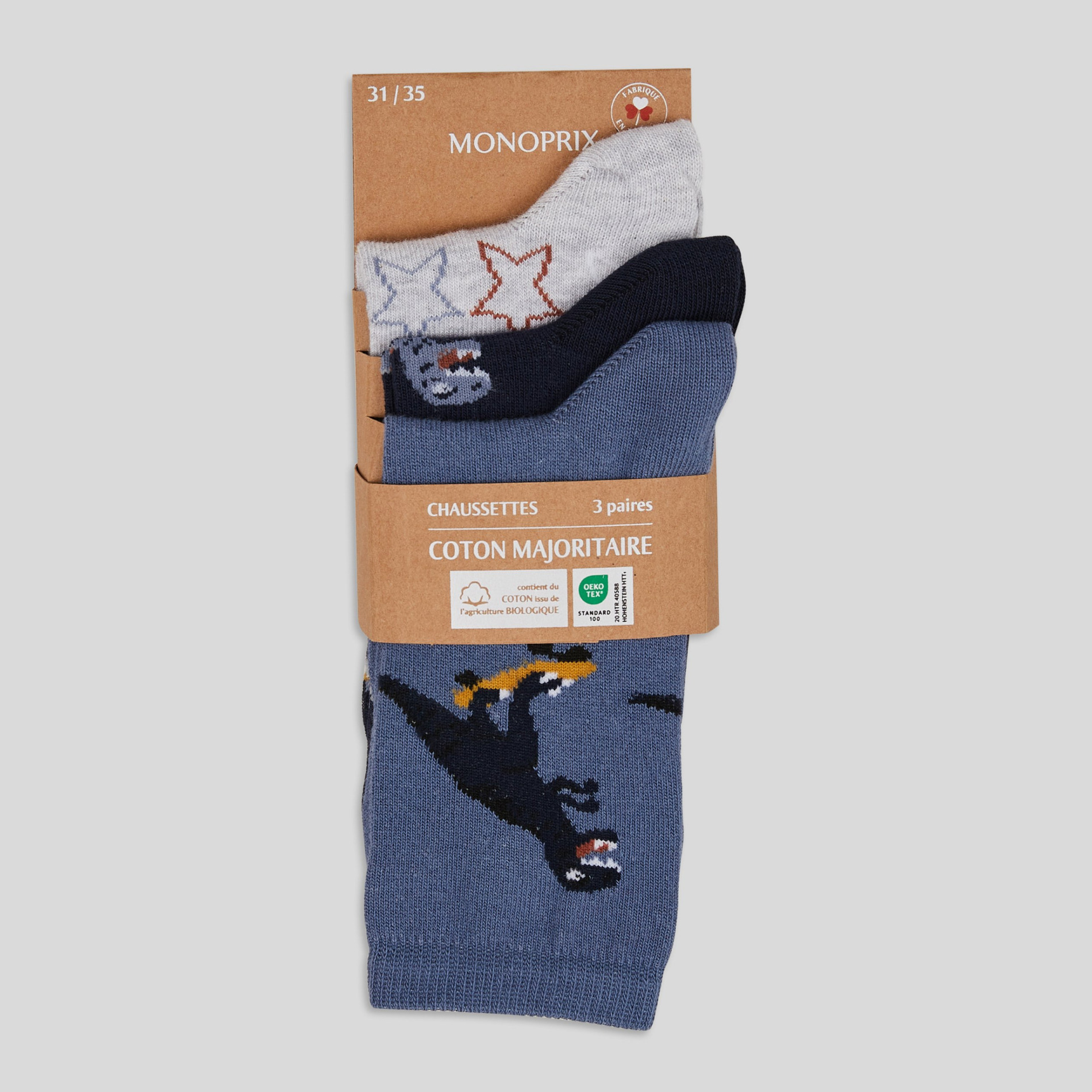 Lot de 3 chaussettes, MONOPRIX KIDS