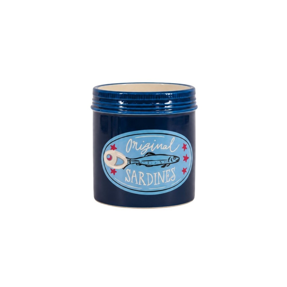 Vase en céramique sardines, H13cm, ORNAMI