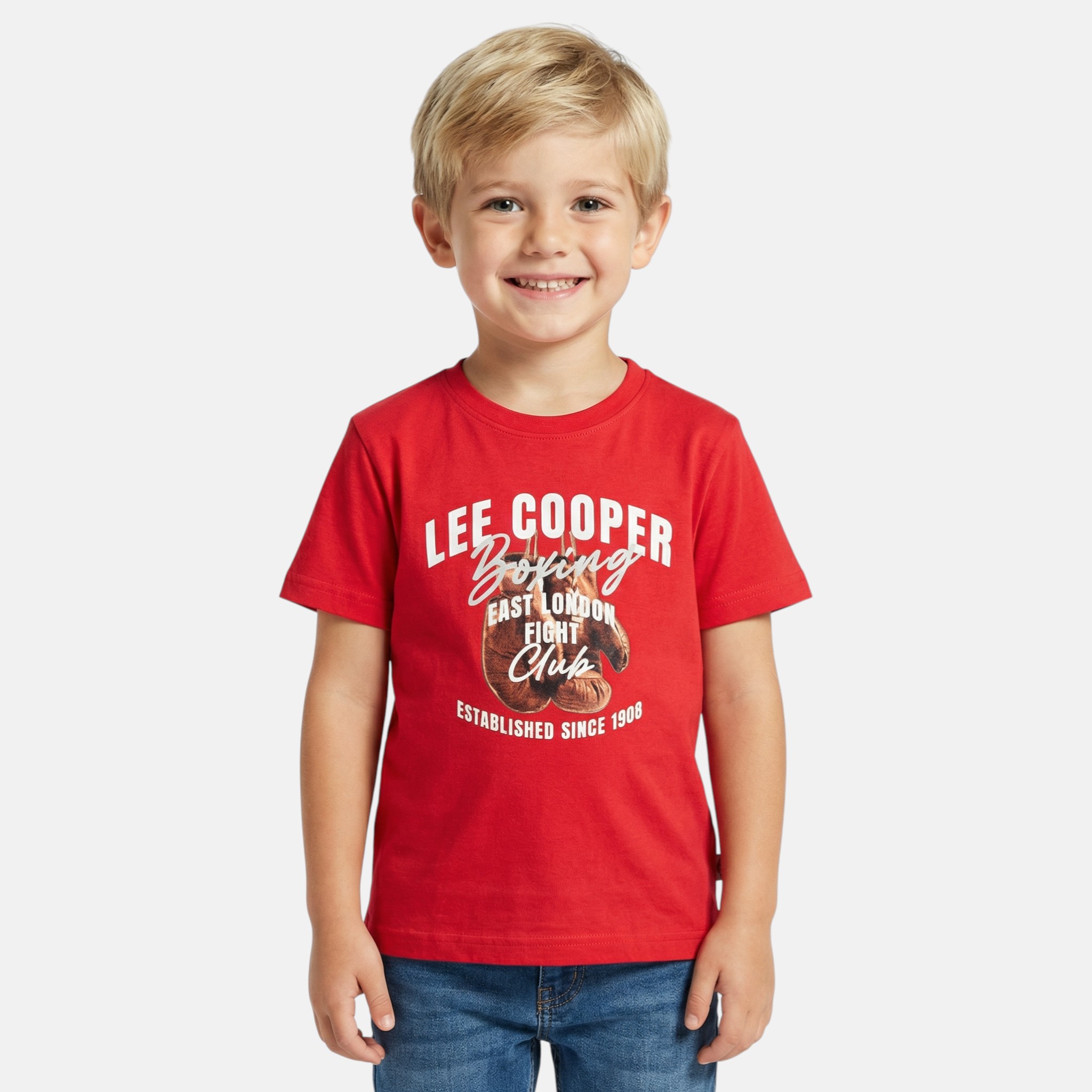 T-shirt manches courtes imprimé, col rond POSTER, LEE COOPER