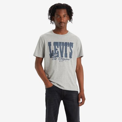 Logo Print Cotton T-Shirt with Crew Neck LEVI'S