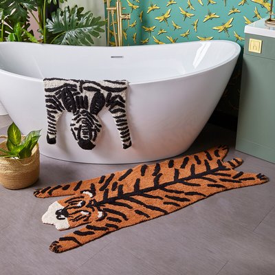 Tiger Cotton Bath Mat SO'HOME