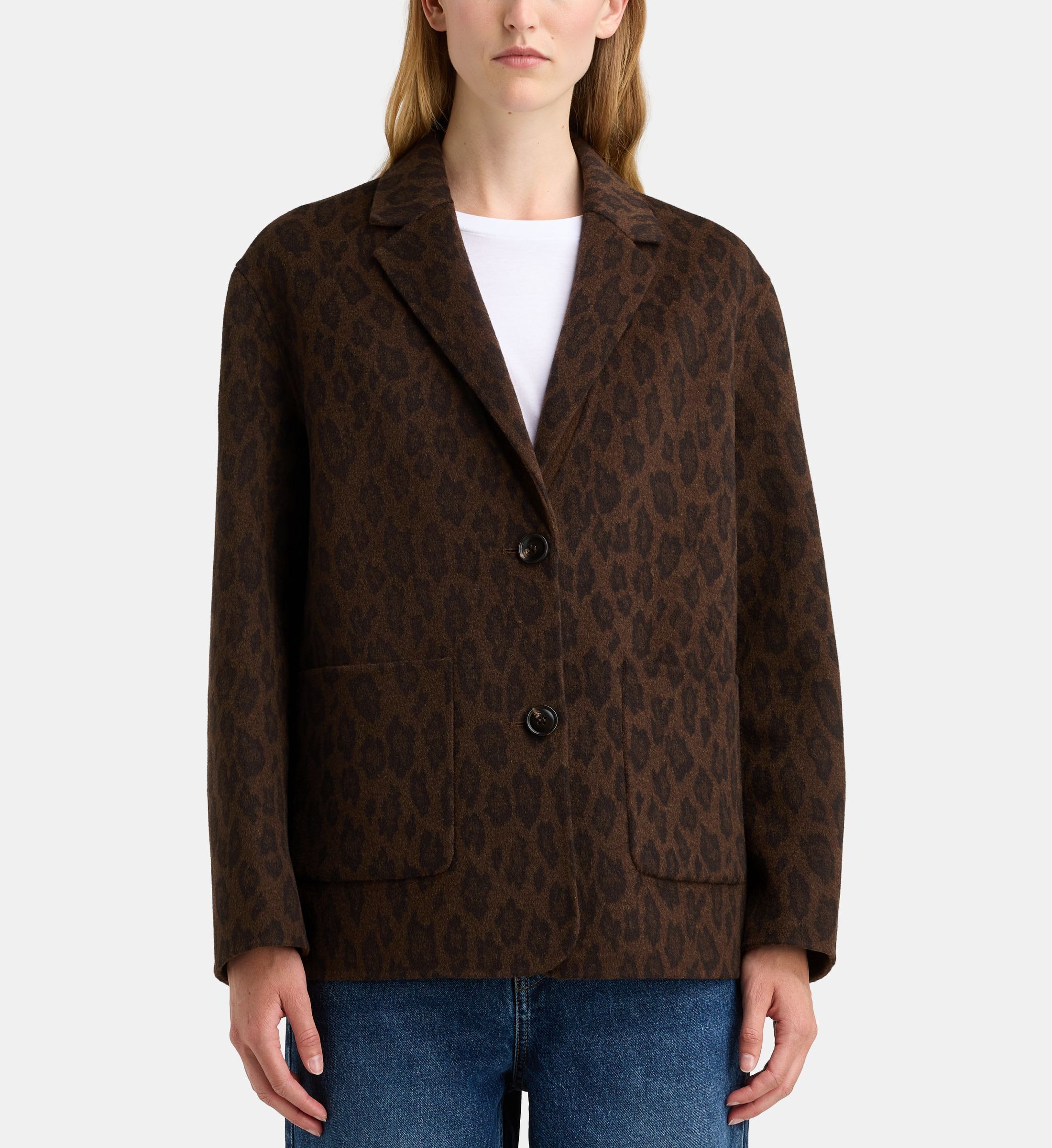 Veste droite mi longue eden bi leo réversible, GALERIES LAFAYETTE