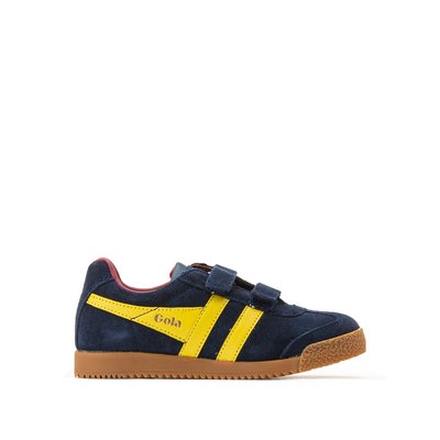 Kids Harrier Velcro Trainers in Leather GOLA