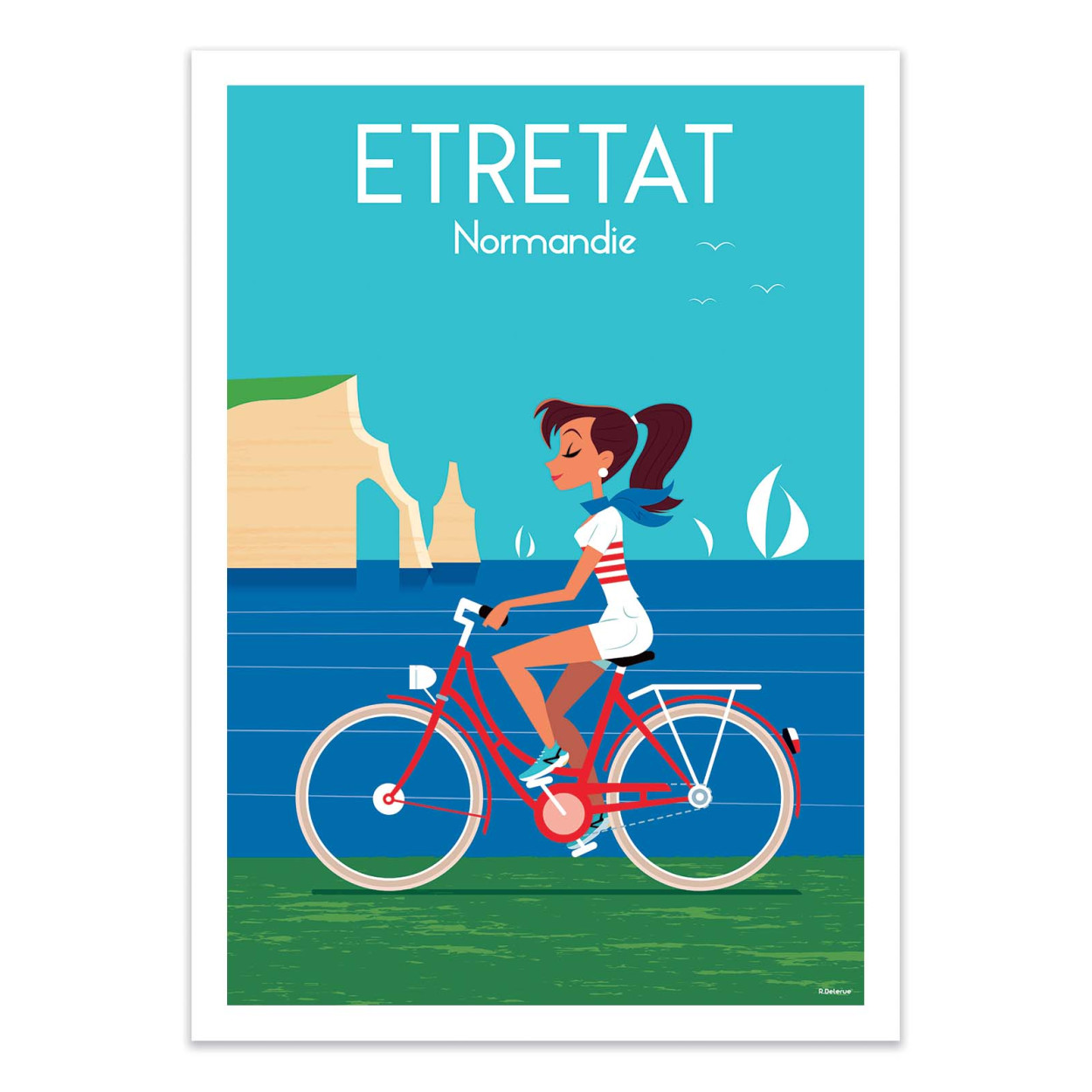 Affiche d'art - Etretat Normandie V2 - Raphael Delerue, WALL EDITIONS