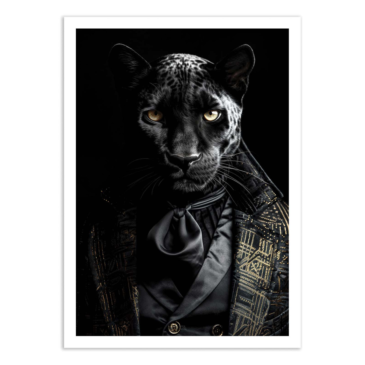 Affiche d'art - Black Panther Wild Suits - Philippe Hugonnard, WALL EDITIONS