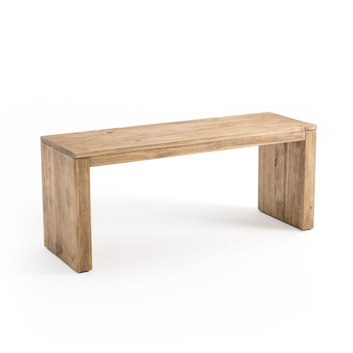 Product photograph of Malu Solid Pine Bench from La Redoute UK