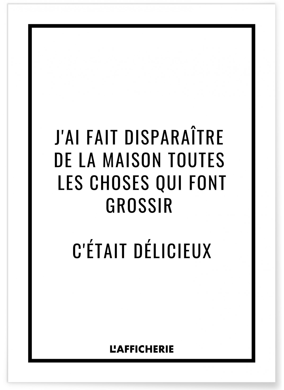 Affiche 'J'ai fait disparaître...', L'AFFICHERIE
