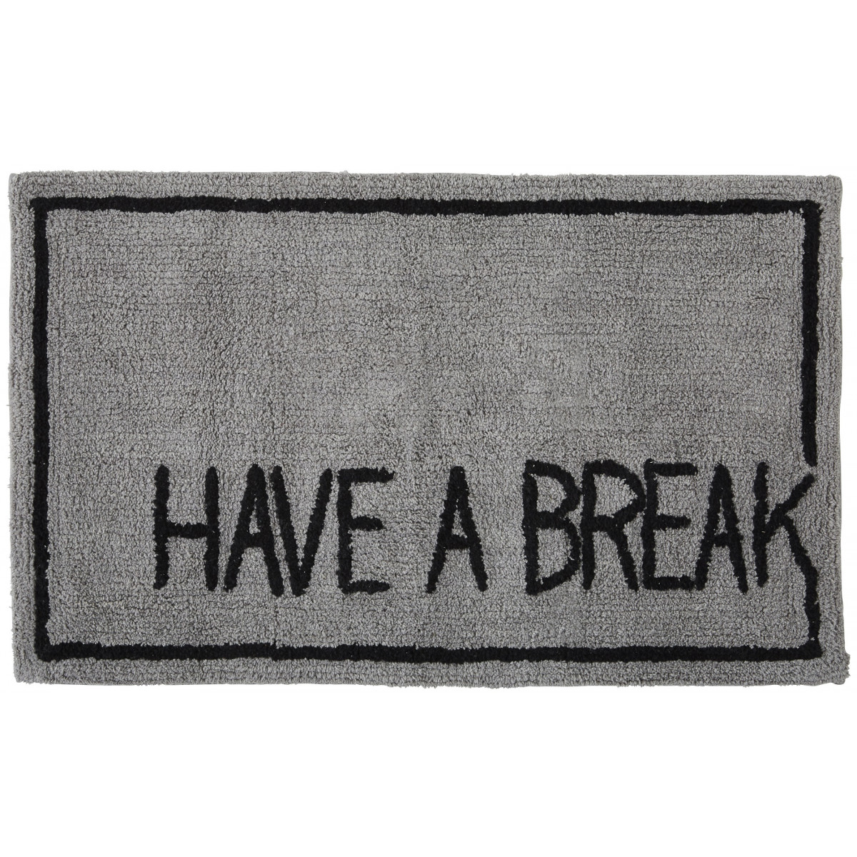Tapis déco texte en coton tufté BREAK, GUY LEVASSEUR