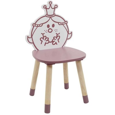 Chaise en bois pour enfant Monsieur madame Madame princesse CMP
