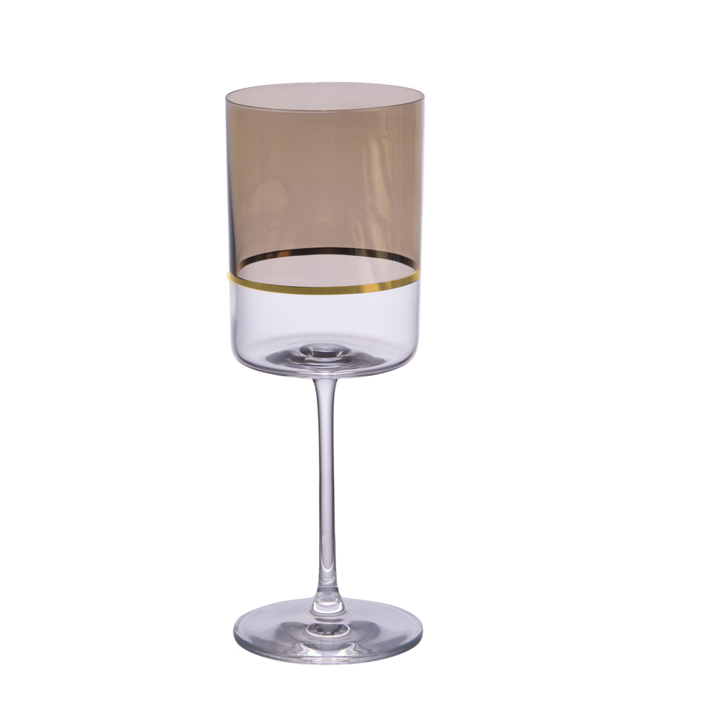 Verre à pied Exter or 34 cl (lot de 6), RONA