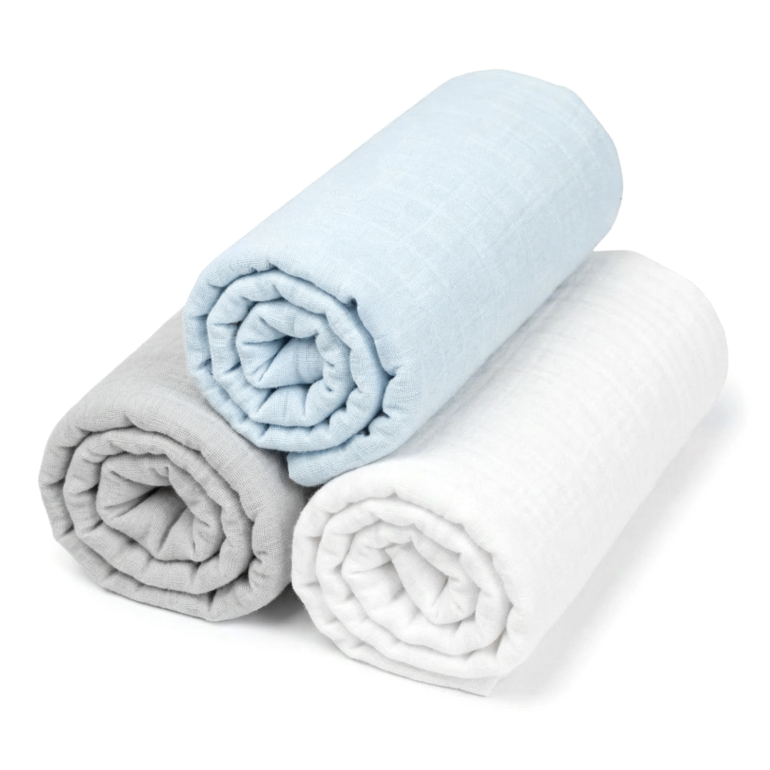 Lot de 3 Draps housses couffin en gaze de coton JEANNE, SEVIRA KIDS