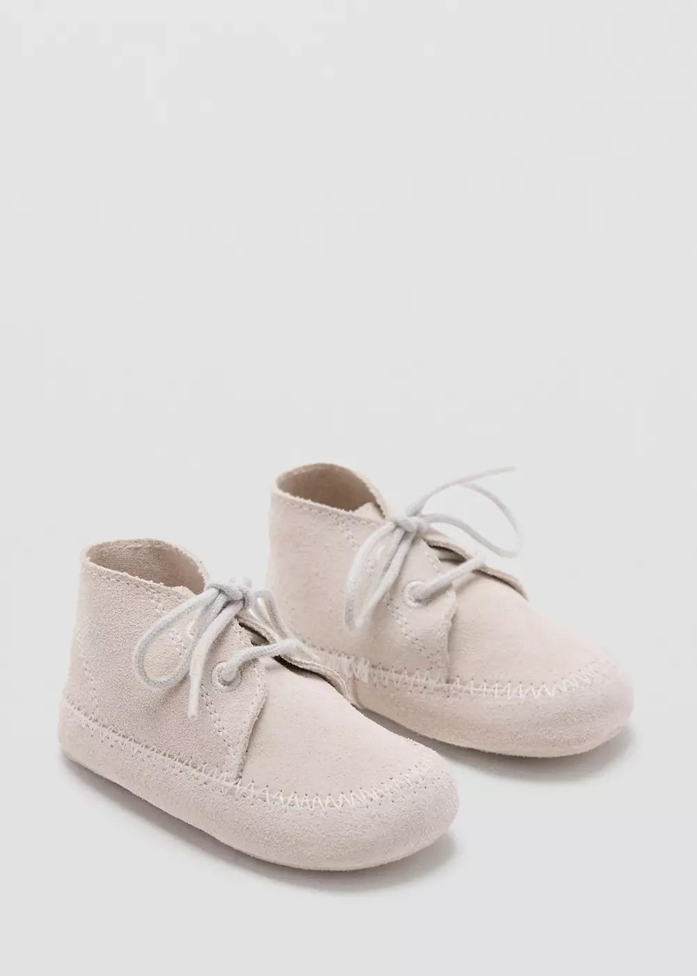 Bottines cuir lacets, MANGO BABY