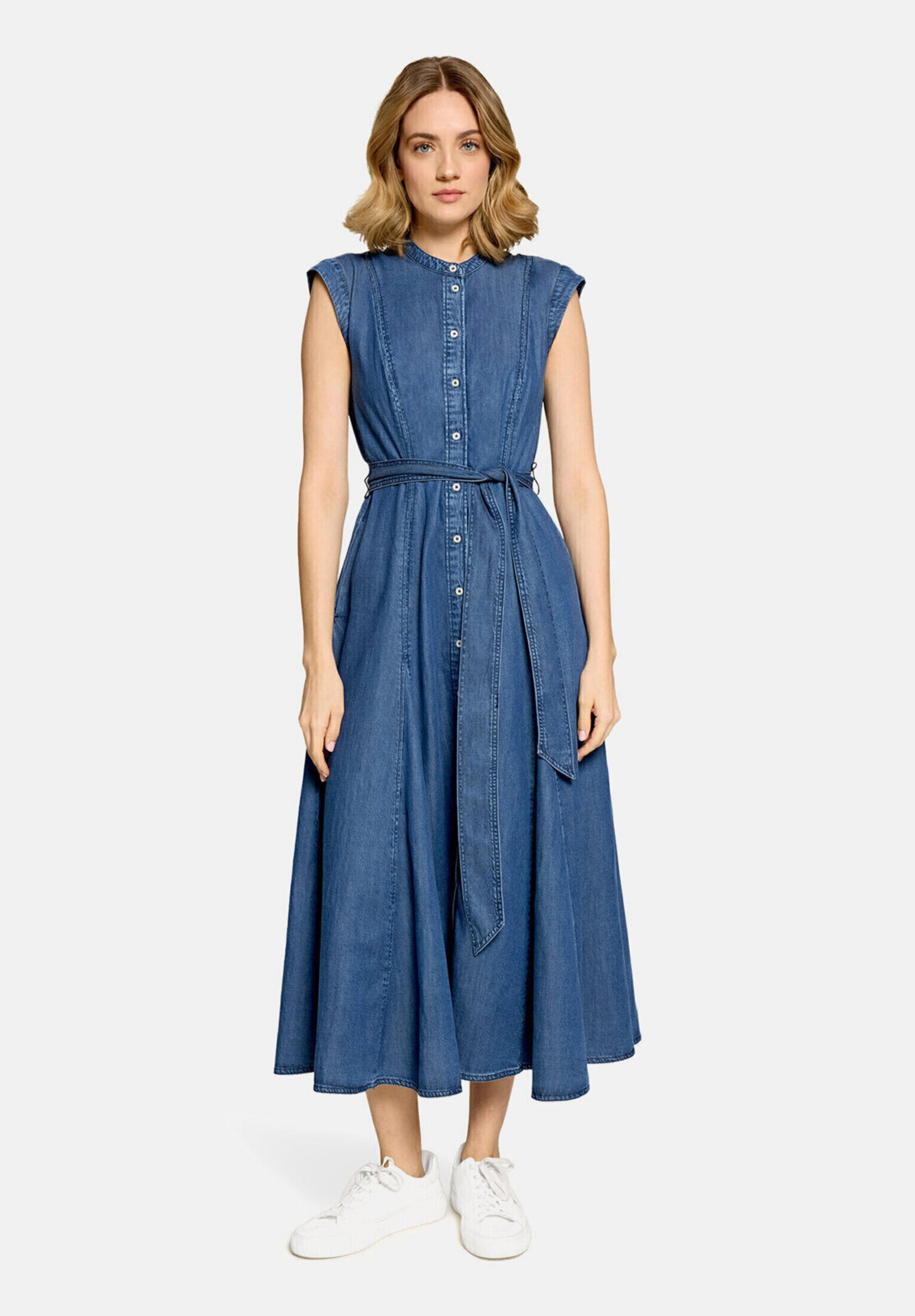 Robe en jean à poches extérieures, CARTOON