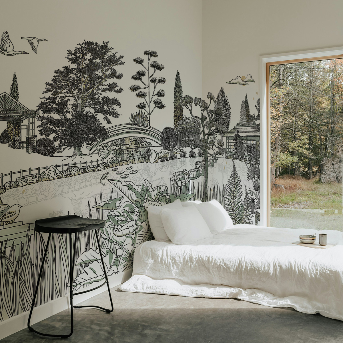 Papier peint panoramique Jardin japonais,  450 x 250cm, ACTE DECO