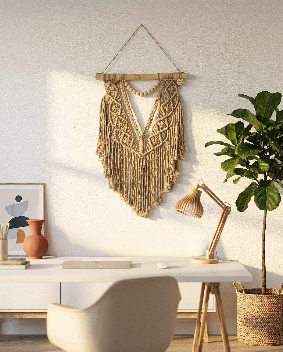 Decoração de parede em macramé KRAFTY, Macramar, MACRAMAR