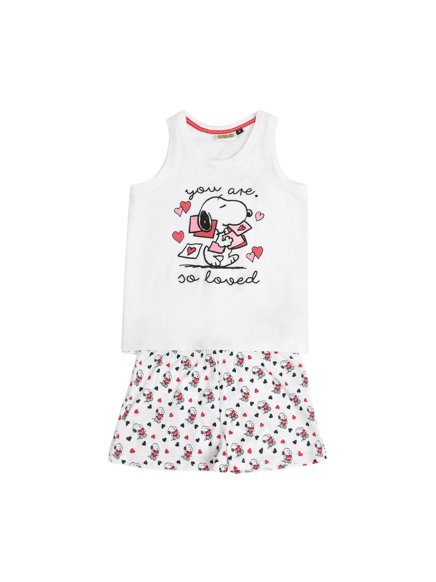Pyjama short débardeur Peanuts In My Heart, ADMAS
