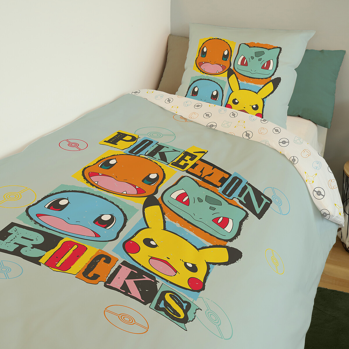 Pokemon Rocks 100% Cotton Bed Set