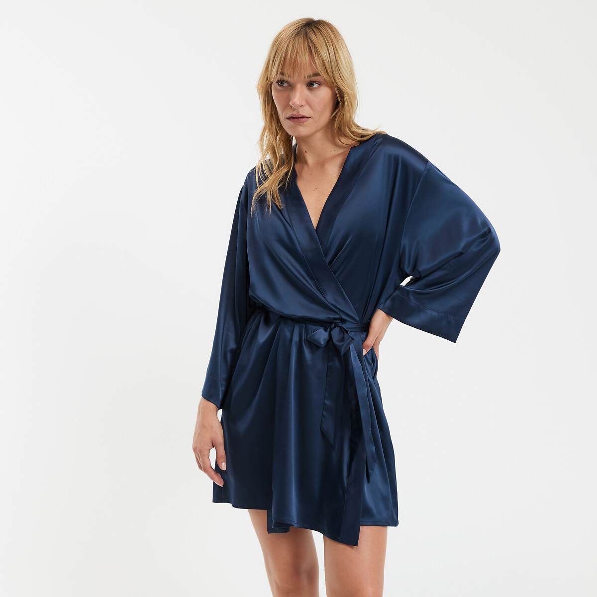 Kimono court en satin