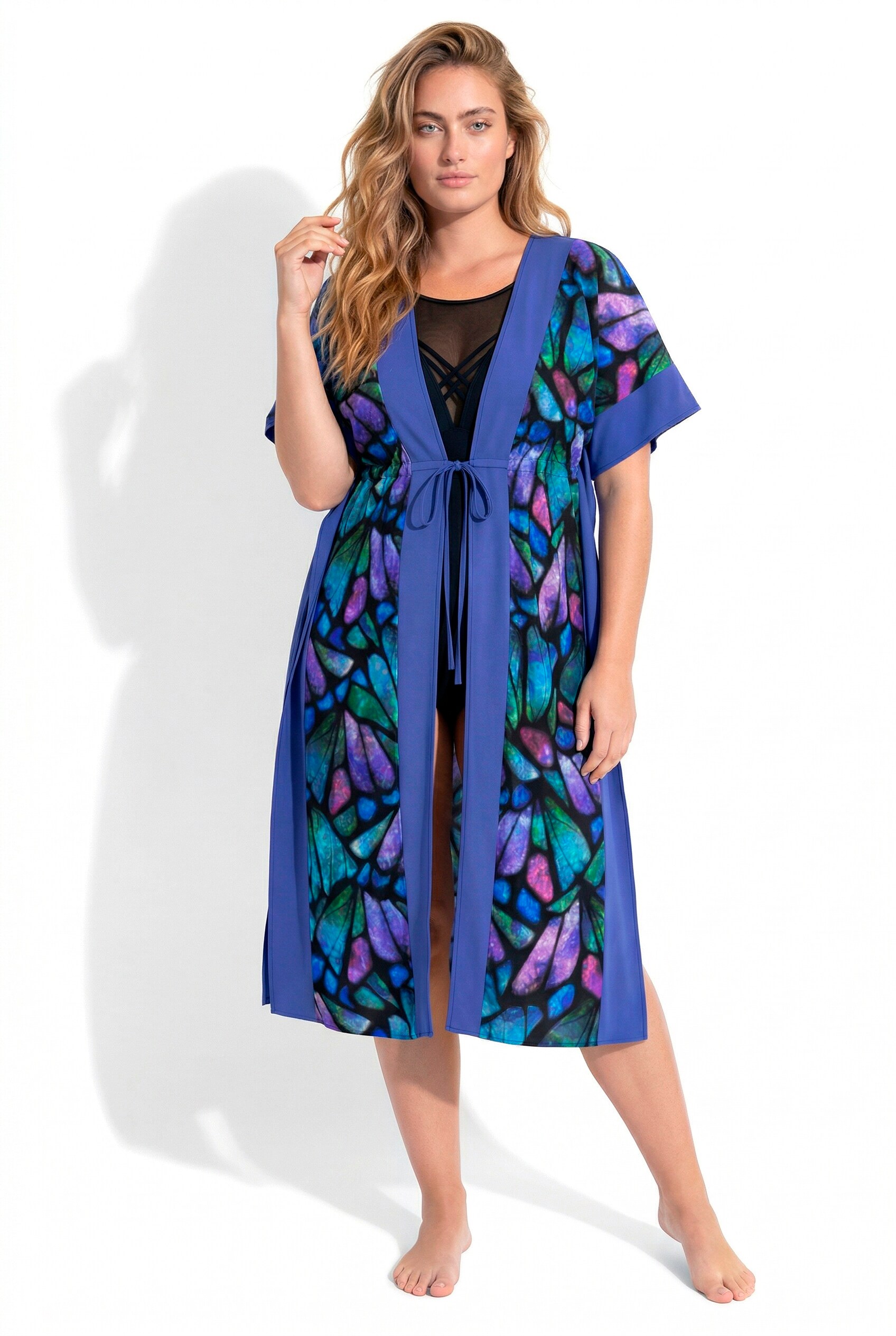 Robe midi motif papillons, ULLA POPKEN