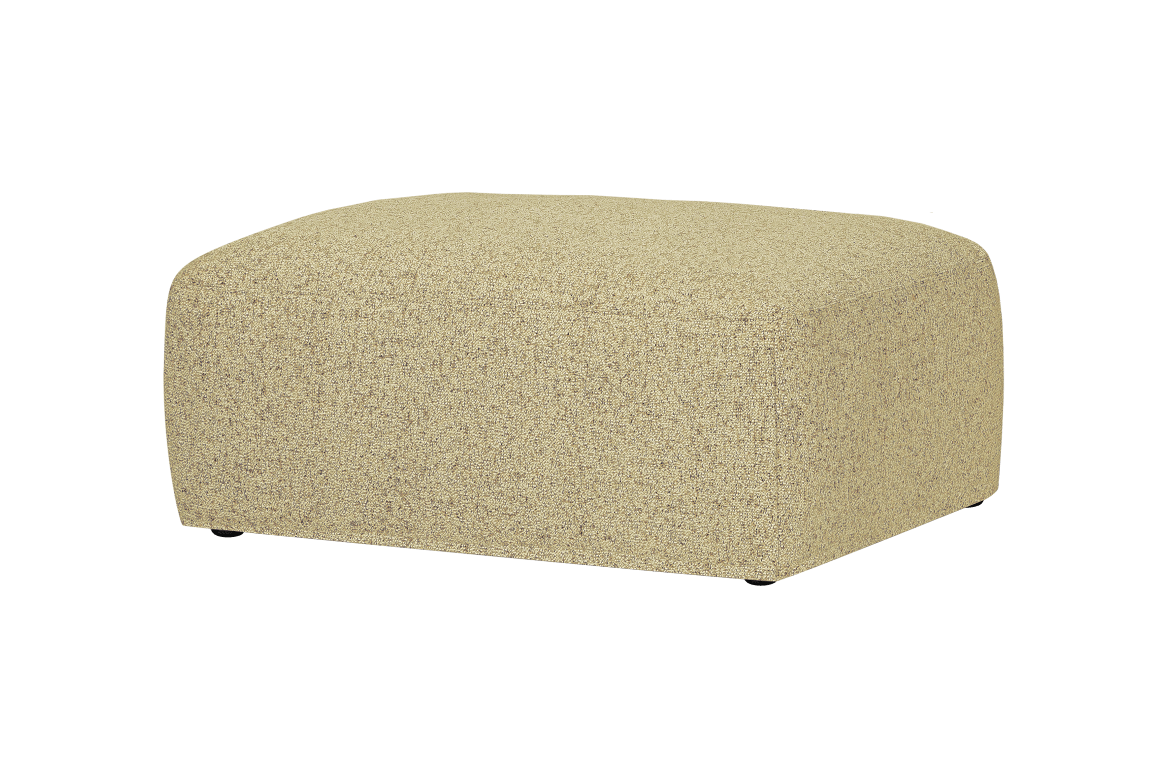 Pouf Yaro - ottoman 2 places en polyester, confort moelleux, NOO.MA