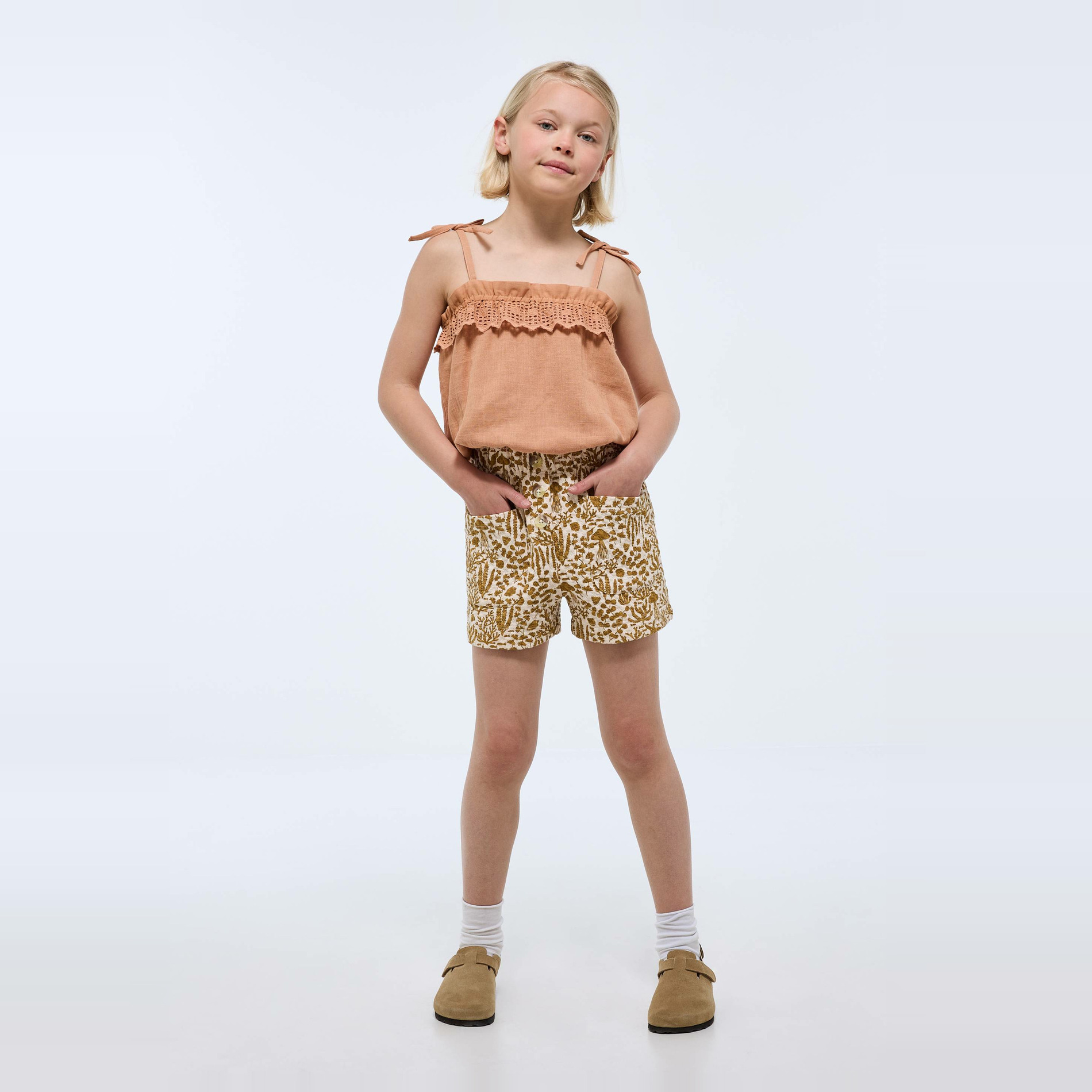 Short imprimé contenant du coton GOTS, MONOPRIX