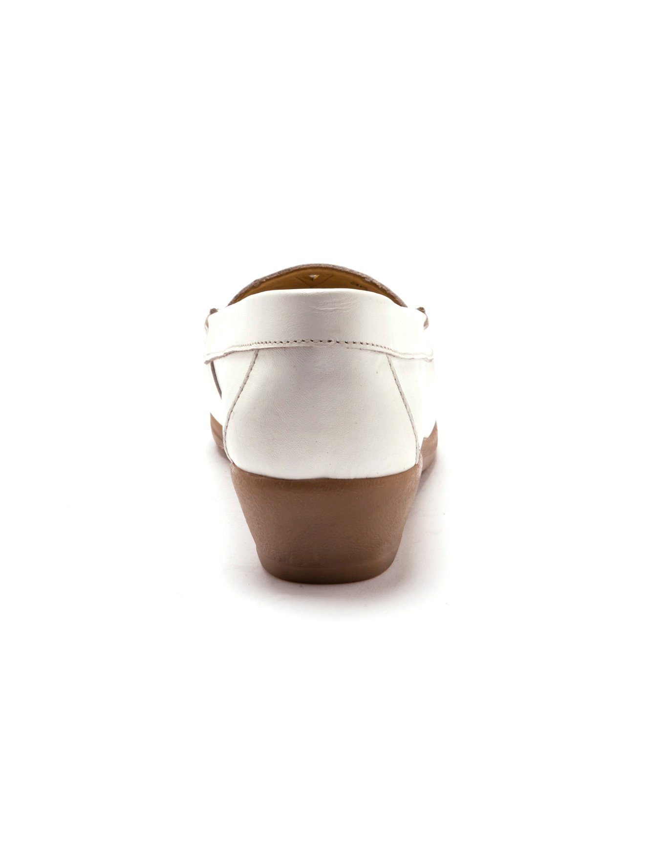Mocassin Fantaisie Ajouré Pediconfort Pour Femme - Grandes Largeurs, Cuir, Talon Plat 3 Cm, Sans Fermeture