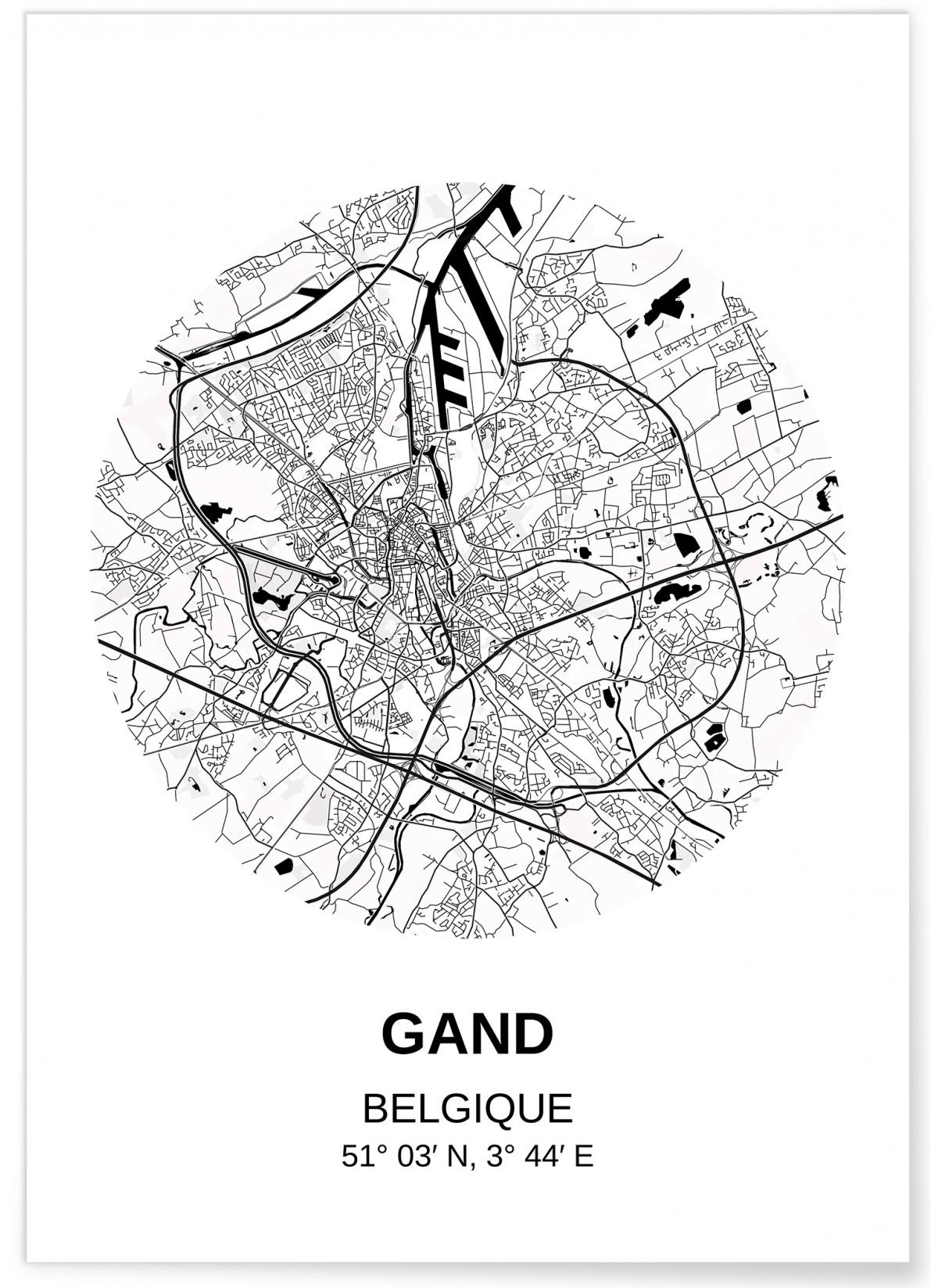 Affiche Carte Gand, L'AFFICHERIE