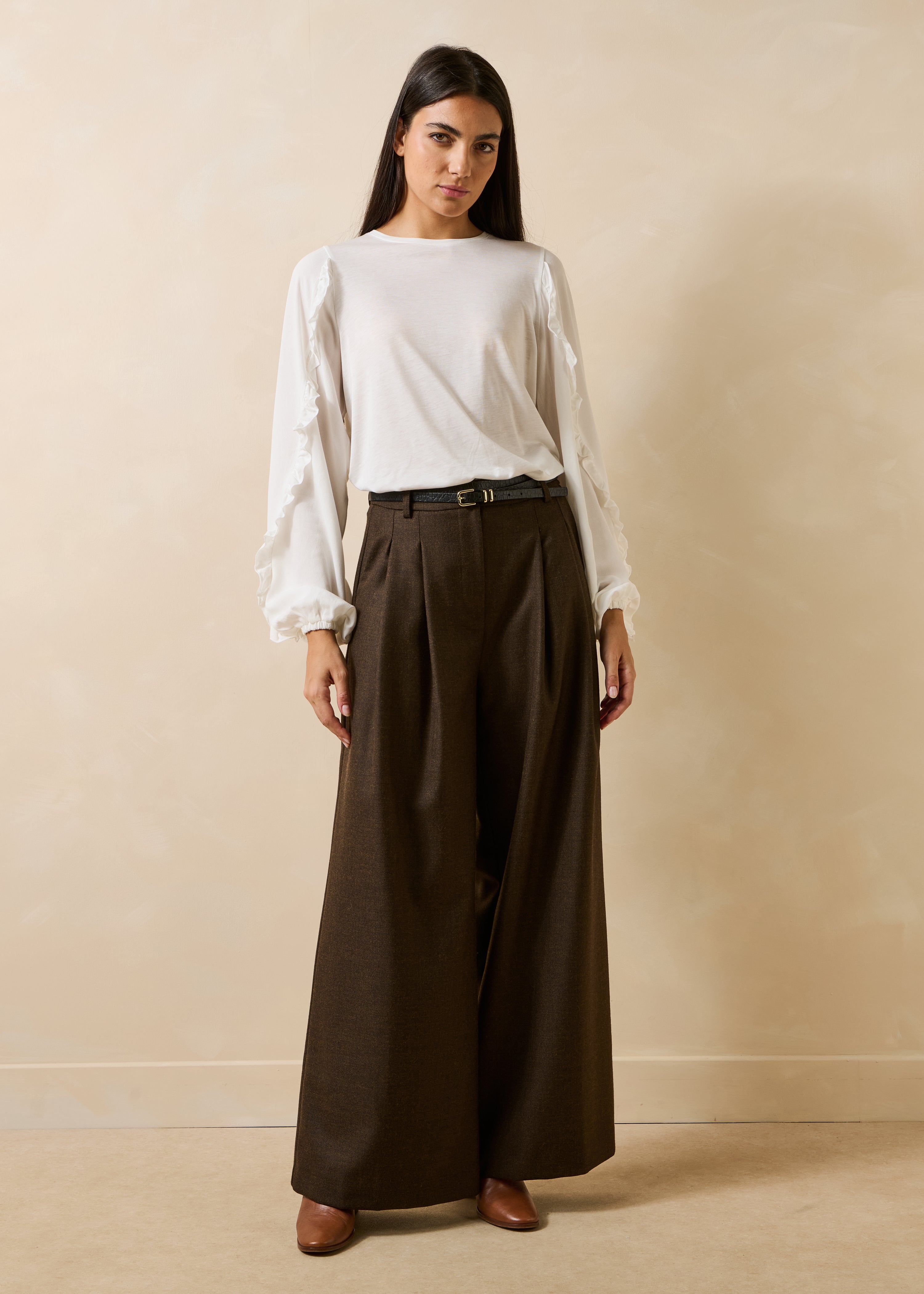 Pantalon large taille haute, LA FEE MARABOUTEE