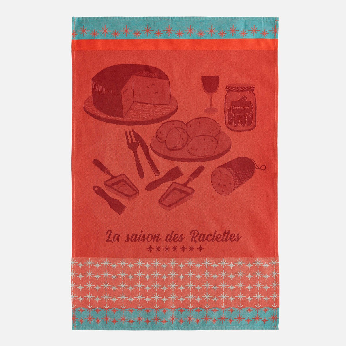 Torchon jacquard LA SAISON DES RACLETTES, COUCKE