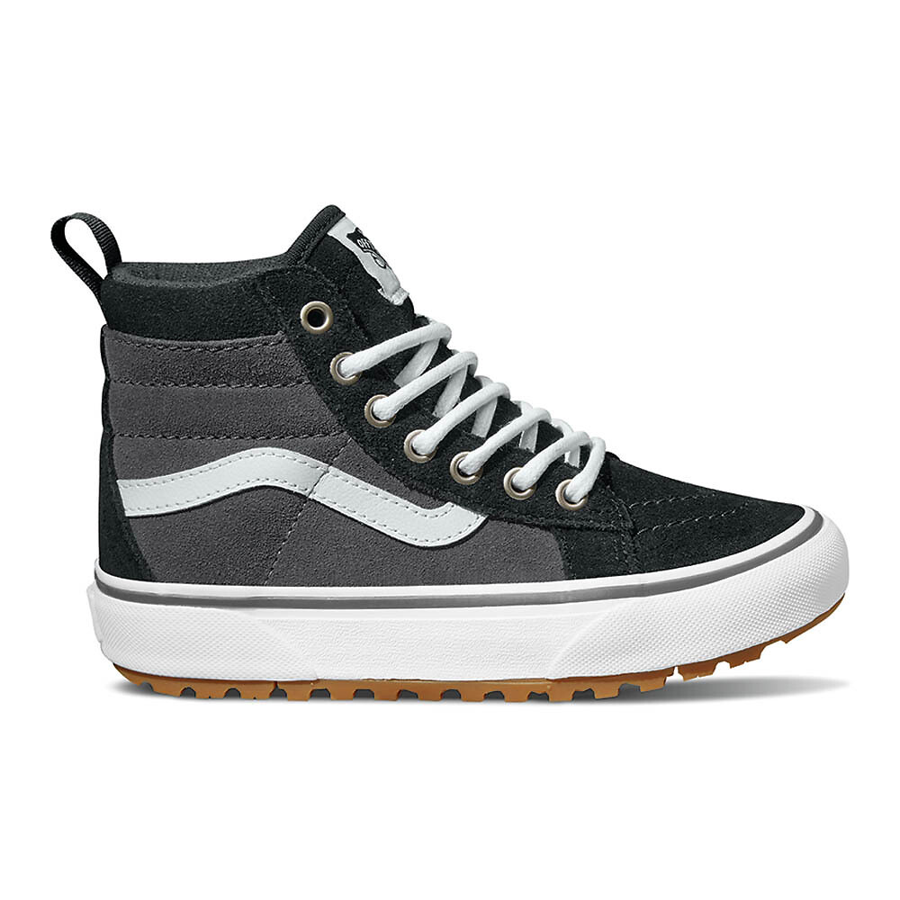 Black and grey high top vans best sale