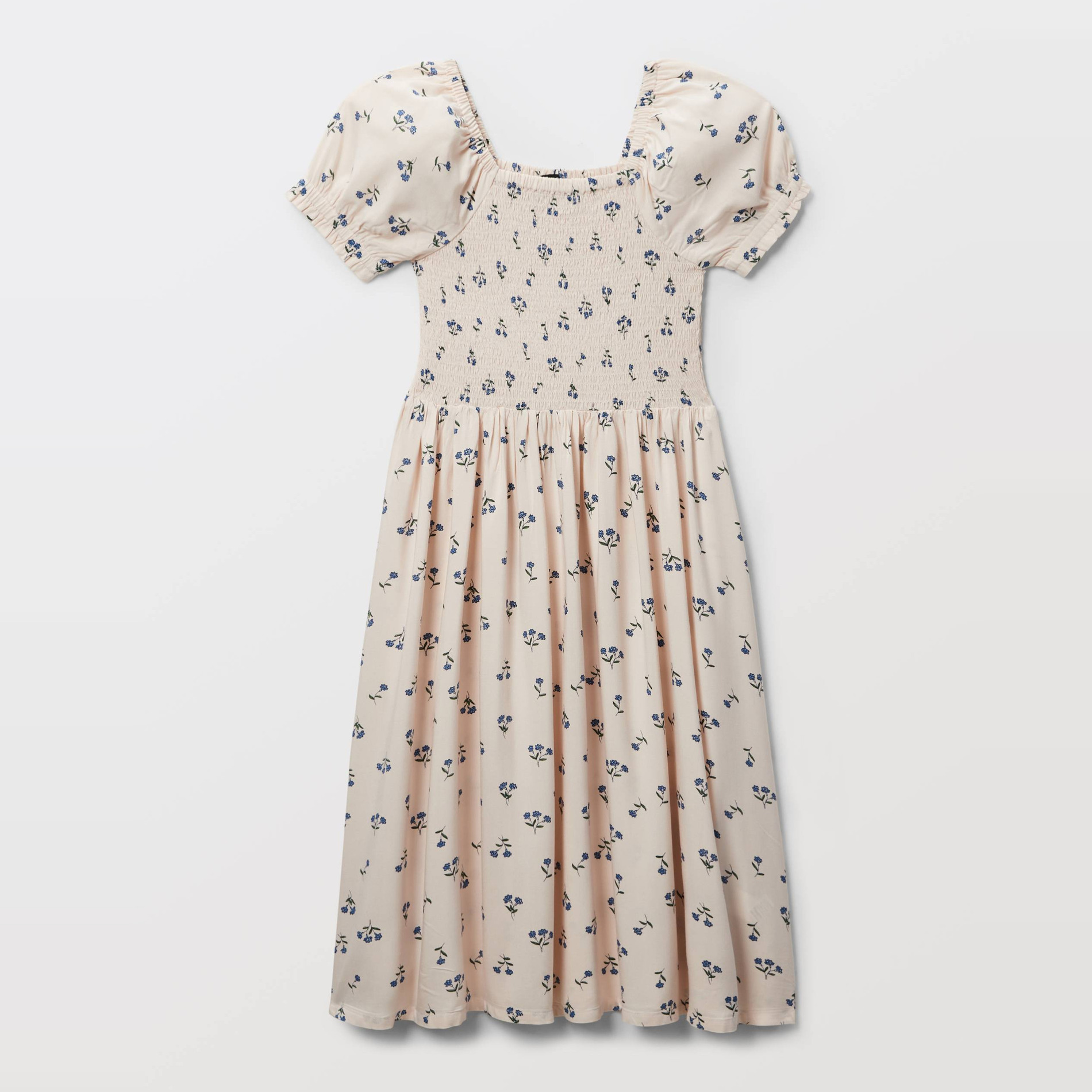 Robes longue à smocks imprimée, MONOPRIX