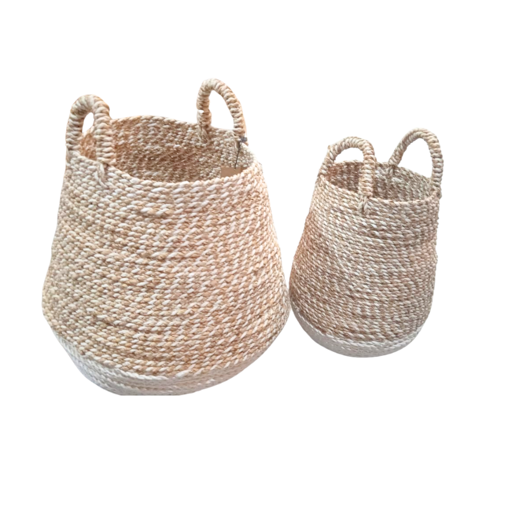 Lot de 2 paniers en corde tressée BRUNI, HYDILE