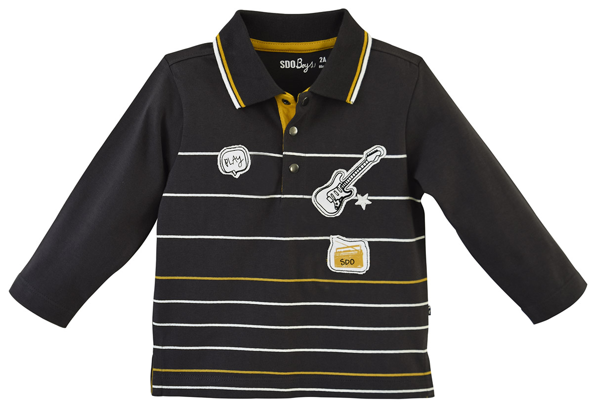 Polo manches longues bricius, SUCRE D'ORGE