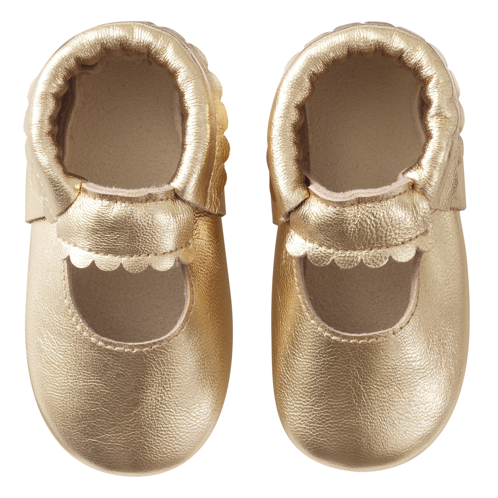 Chaussons cuir souple uni ouvert, TICHOUPS