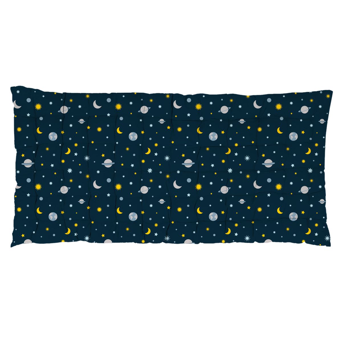 Coussin de sol enfant Berlingot, coton, bleu, 40x40 cm