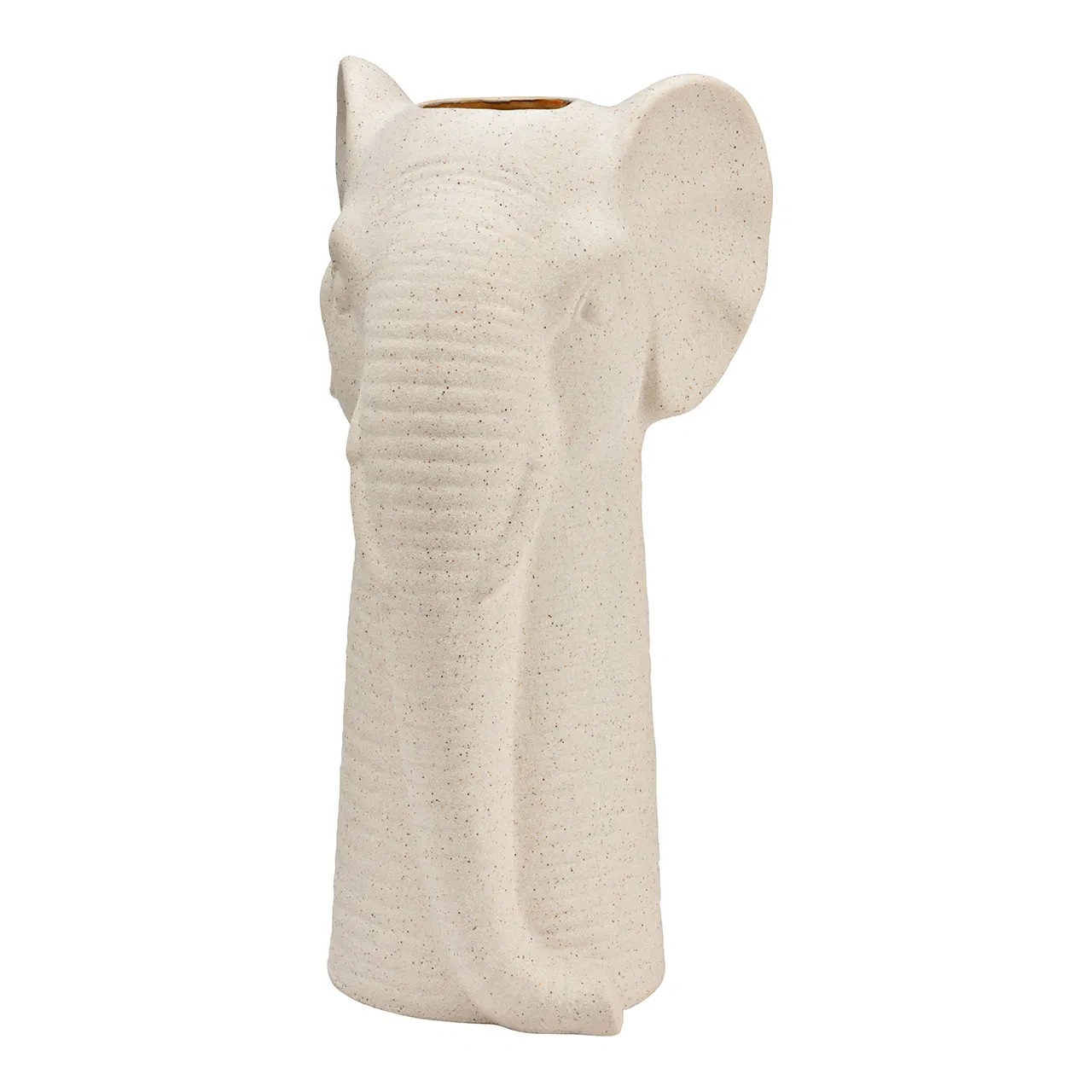 Vase tête d'éléphant finition sable, EDEN